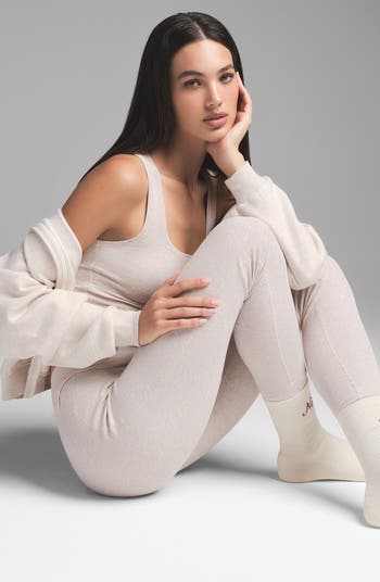 Stretch Cotton Rib Leggings