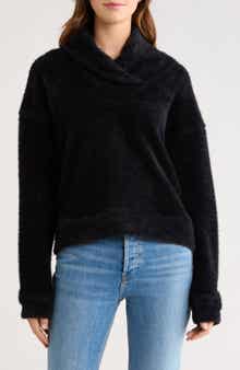 Splendid Rowan Fuzzy Cowl Neck Sweater