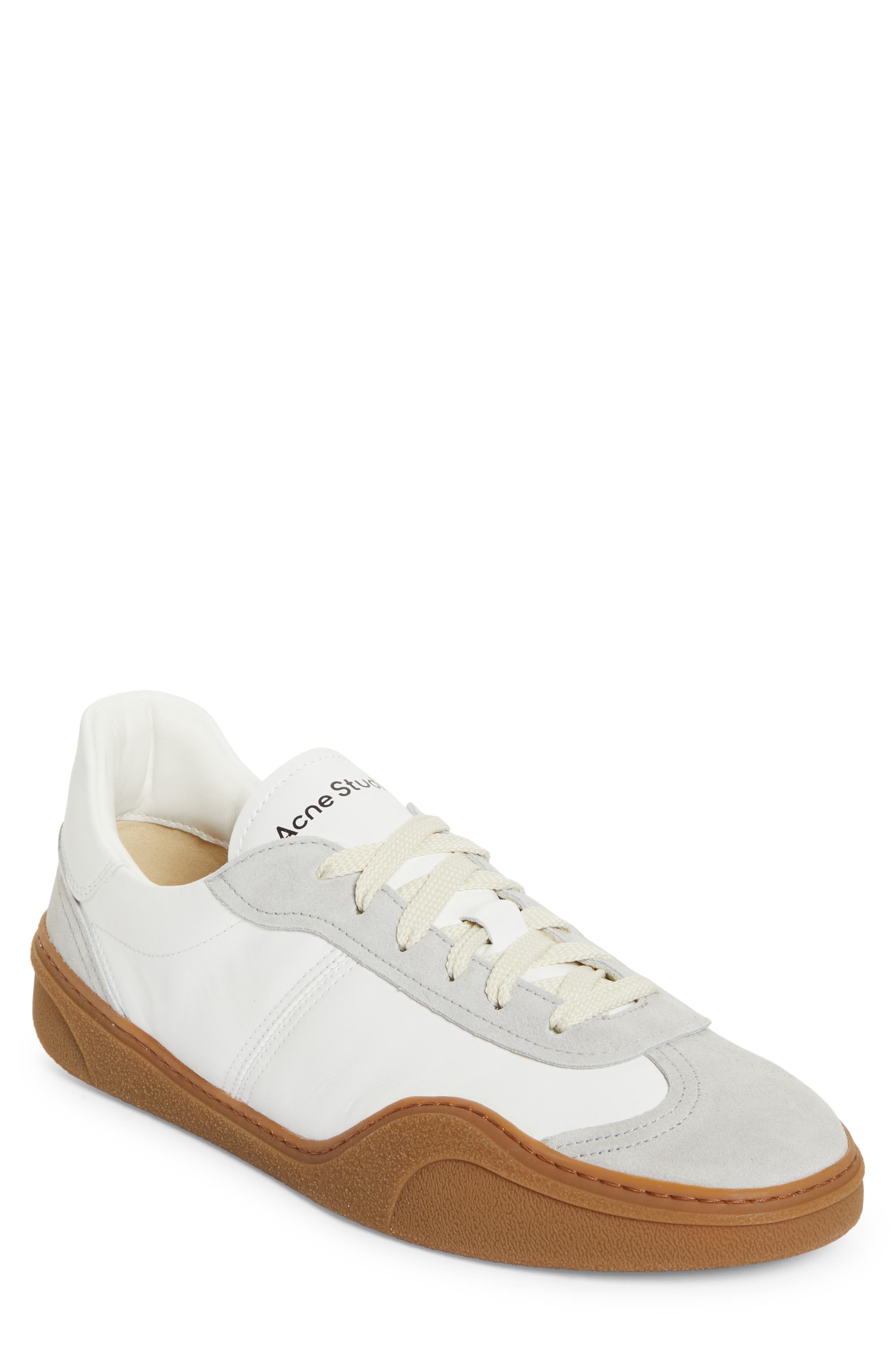 Acne Studios Low Top Sneaker, Main, color, White/Brown