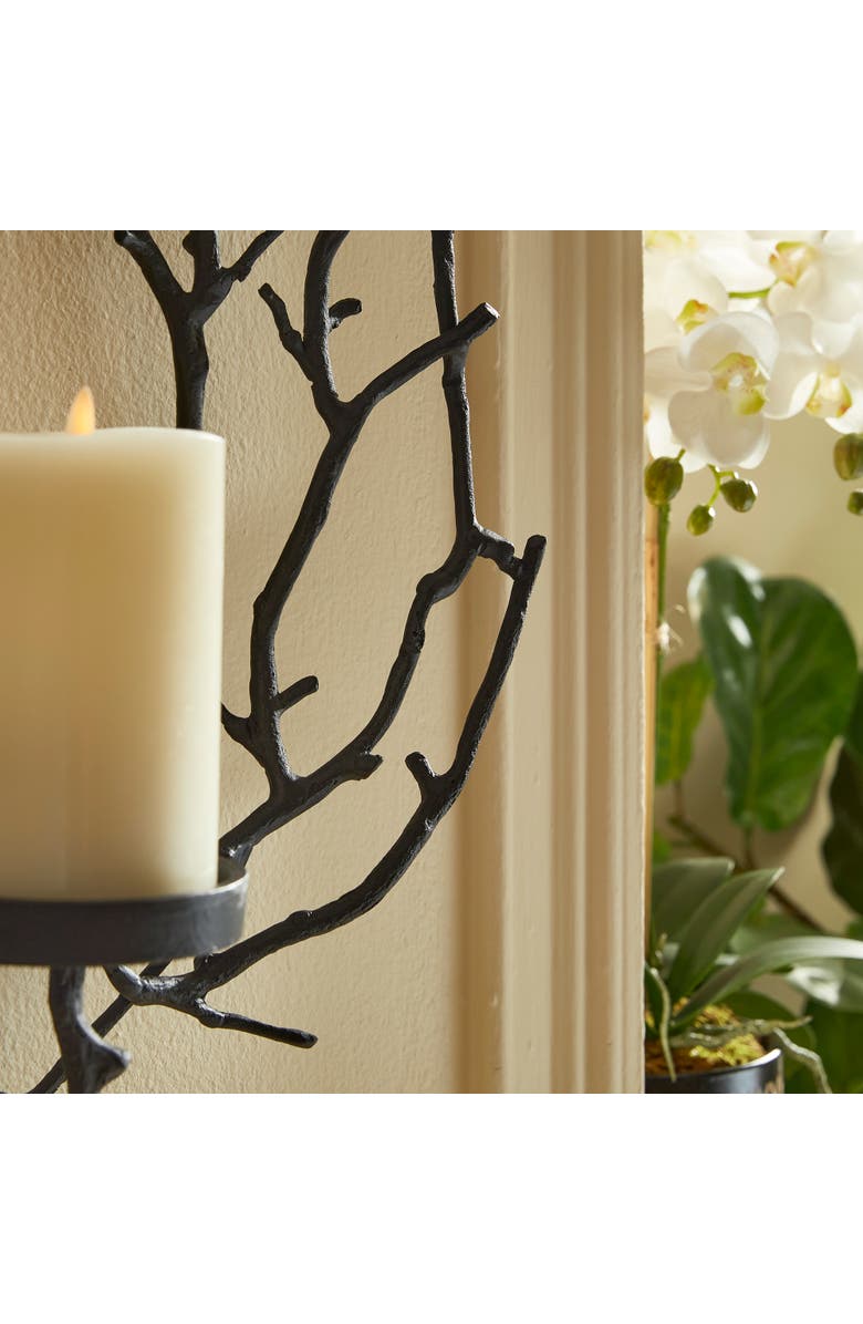 Napa Home & Garden Branch Wall Candleholder, Alternate, color, Black