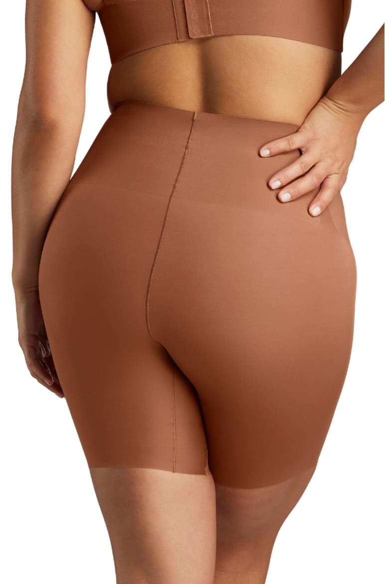 No Show Shapewear Short, Alternate, color, Toffee