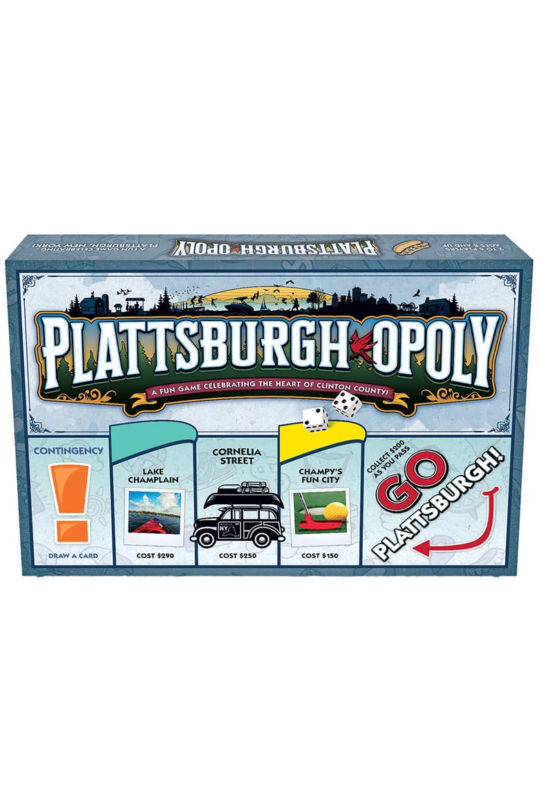 Plattsburgh Opoly Board Game, Main, color, Multicolored