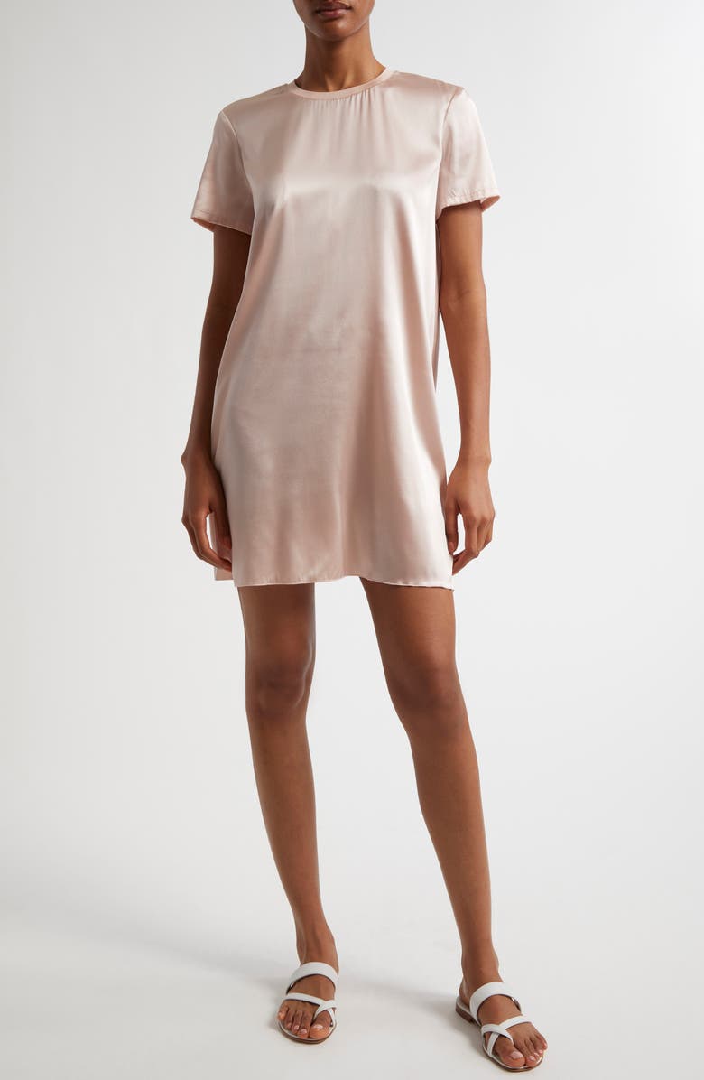 ATM Anthony Thomas Melillo Stretch Charmeuse Shift Dress, Main, color,