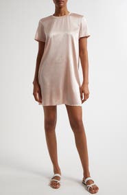 ATM Anthony Thomas Melillo Stretch Charmeuse Shift Dress
