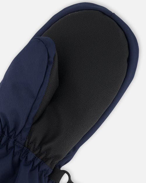 Deux Par Deux Kids Gender Inclusive Winter Mittens Play In Blue