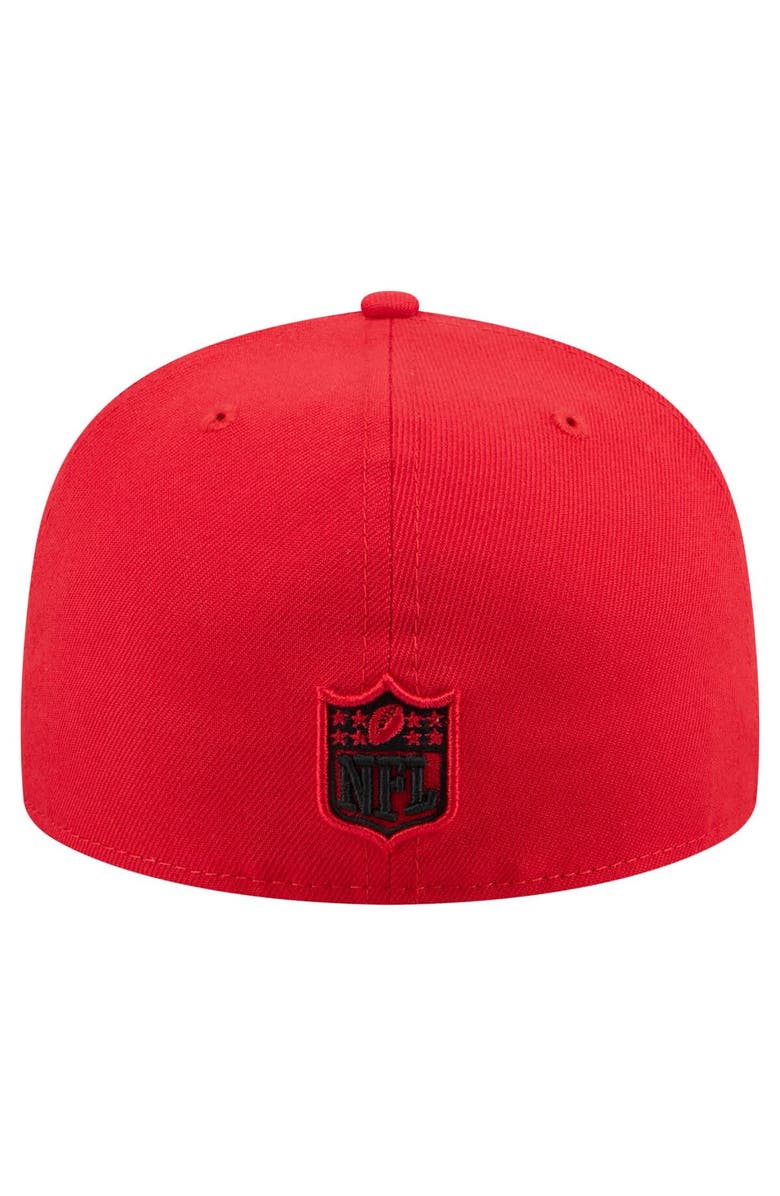 New Era Men's New Era Red Kansas City Chiefs State Stitch 59FIFTY Fitted Hat, Alternate, color, Red