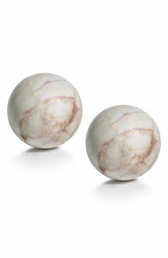 Rosso Verona Set of 2 Marble Balls
