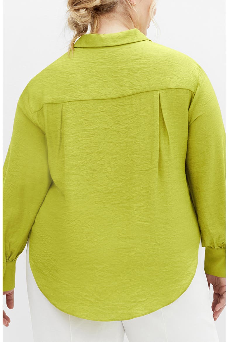 Winnie Tie Front Shirt, Alternate, color, GREEN