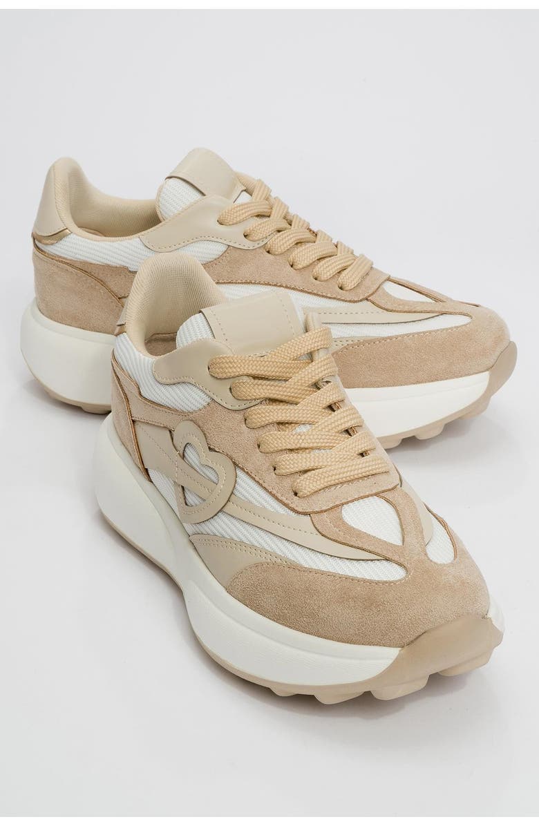 Prologue Shoes Belmon Sneakers, Alternate, color, Beige Suede Faux Leather