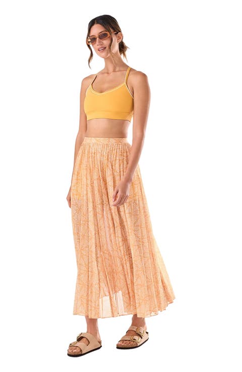 Pleated Active Coverup Skirt