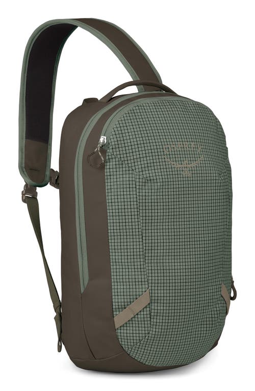 Osprey Transporter Water Resistant Sling Bag In Pine Leaf Green