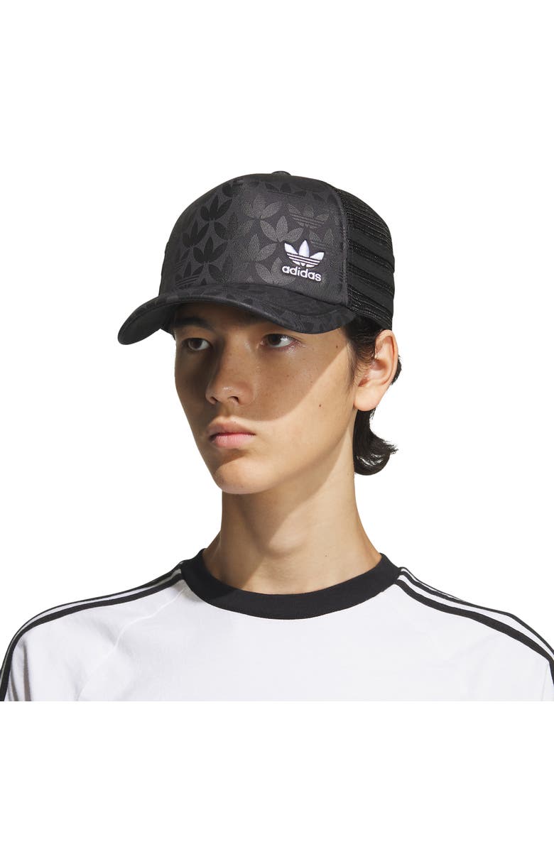 adidas Monogram Snapback Trucker Hat, Alternate, color, 