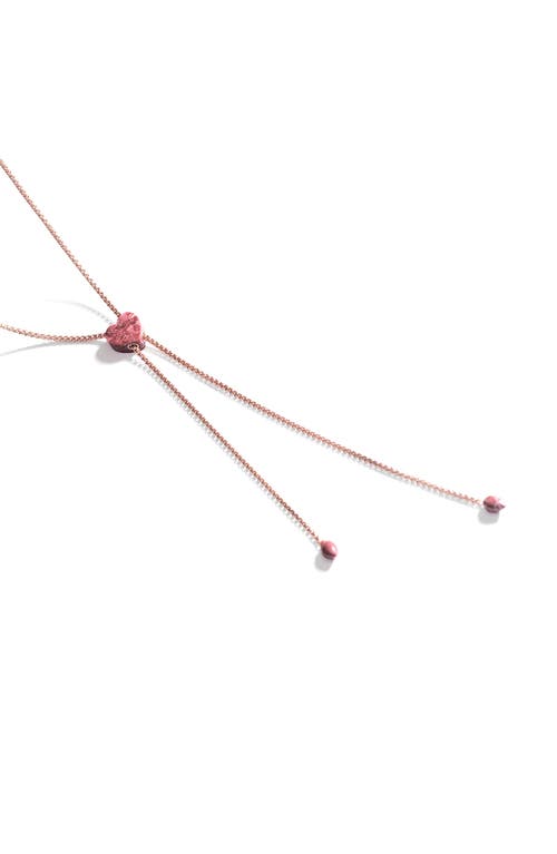 Luvmyjewelry Luv Me Lace Thulite Slide Y-necklace