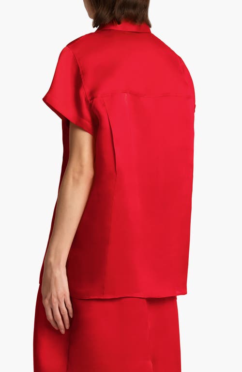 Khaite Womens Raspberry Keefe Sheer Silk Top Xs In Raspberry