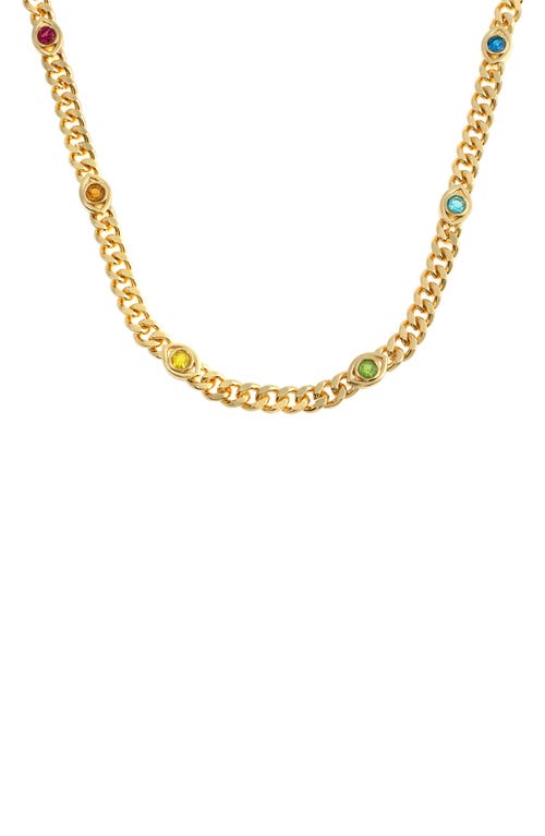 KURT GEIGER KURT GEIGER LONDON EVIL EYE STATION CURB CHAIN NECKLACE
