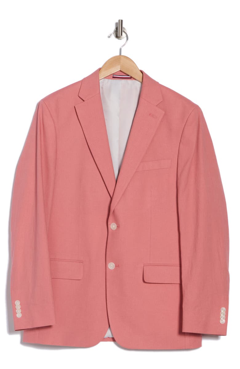 Tommy Hilfiger Linen Blend Sport Coat, Alternate, color, Light Red