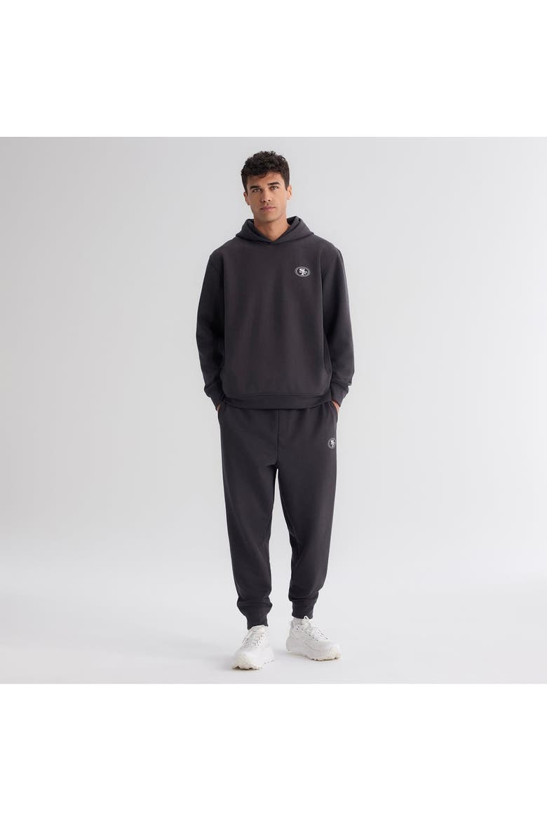 Men's Fanatics Charcoal San Francisco 49ers Clutch Fleece Tri-Blend Joggers, Alternate, color, Charcoal
