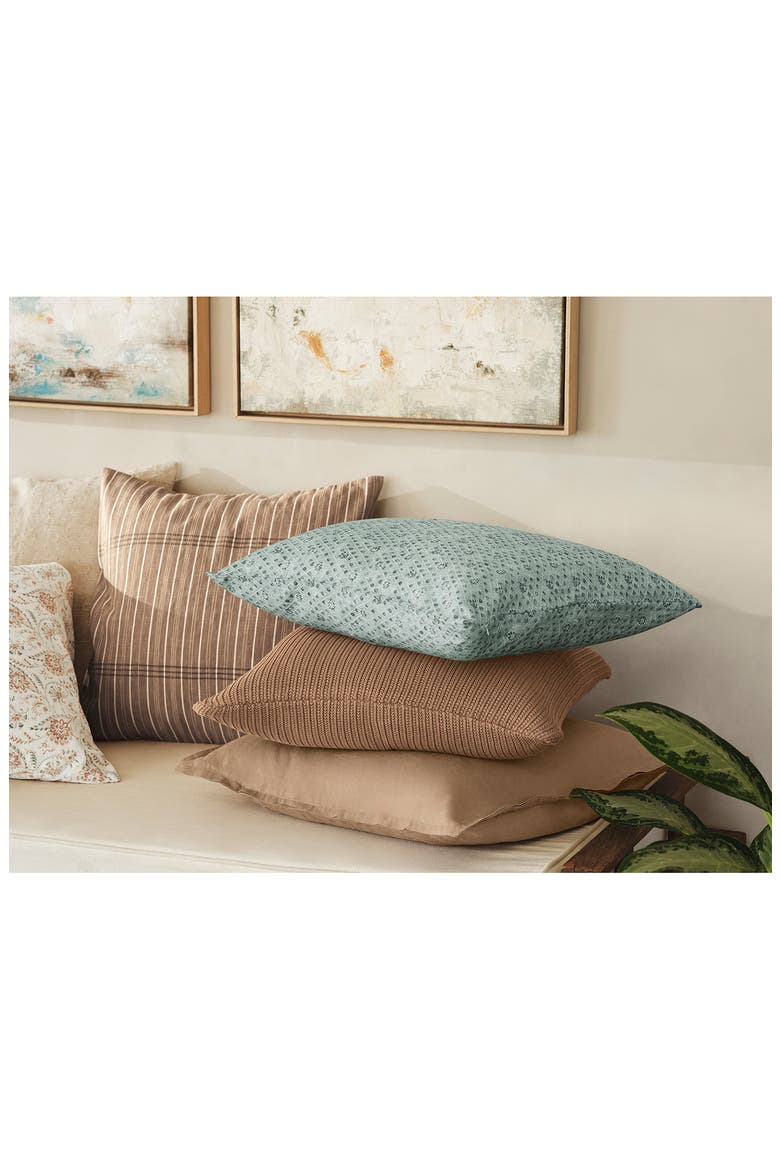 Fernwood Organic Cotton Throw Pillow Cover, Alternate, color, CHESTNUT