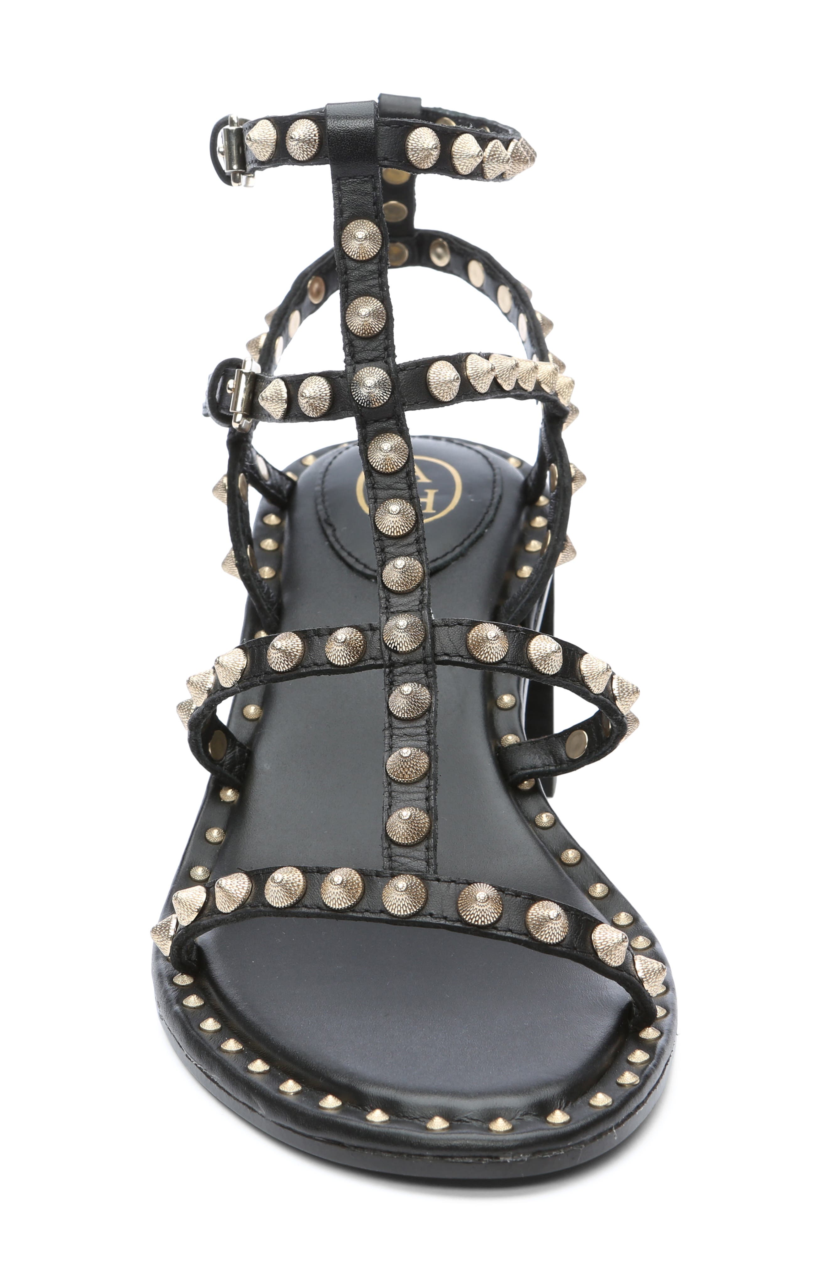 Ash Jen Studded Ankle Strap Sandal, Alternate, color, 
