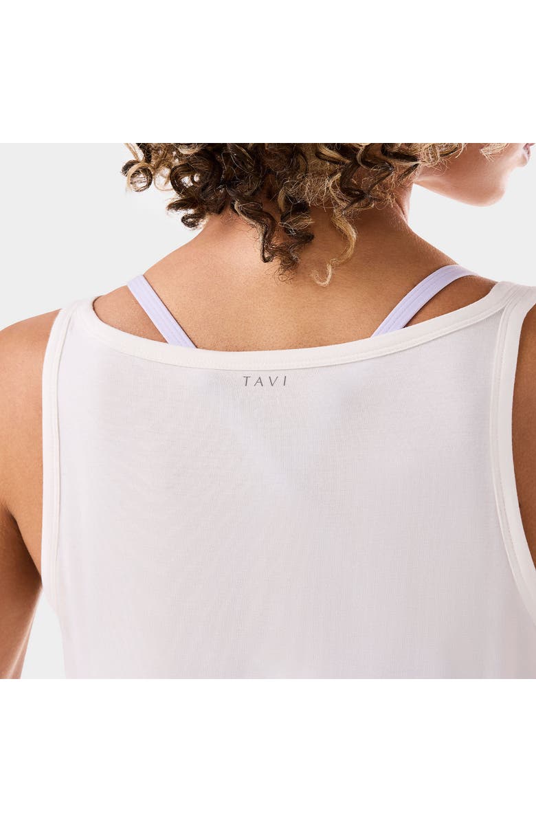 Tavi Fitted Swoop Tank, Alternate, color, Coconut