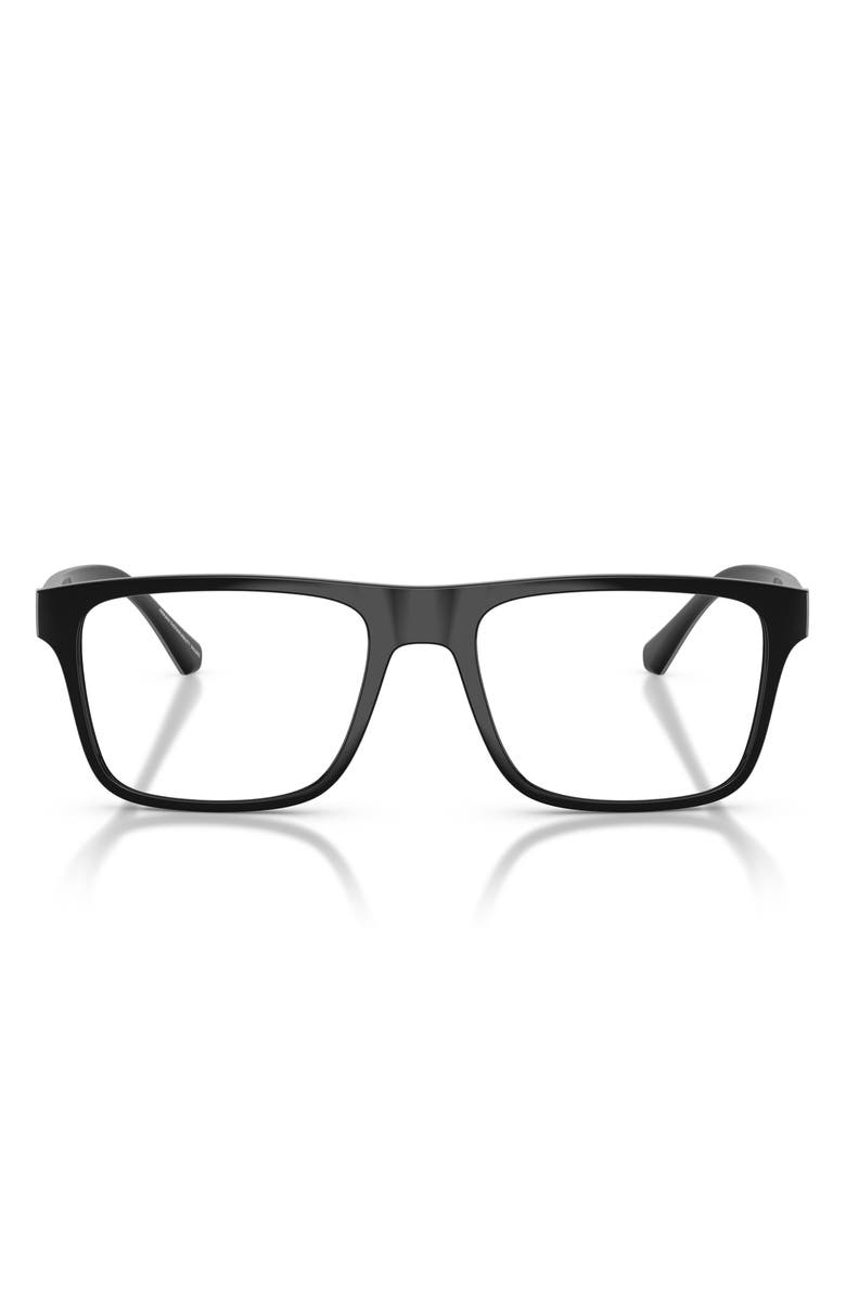 Emporio Armani 54mm Rectangular Optical Glasses, Main, color, 