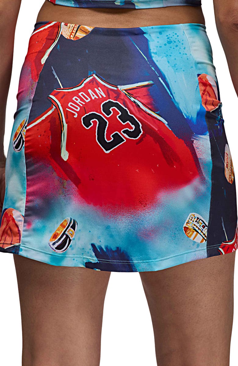 Jordan Print Skort, Alternate, color, Blue