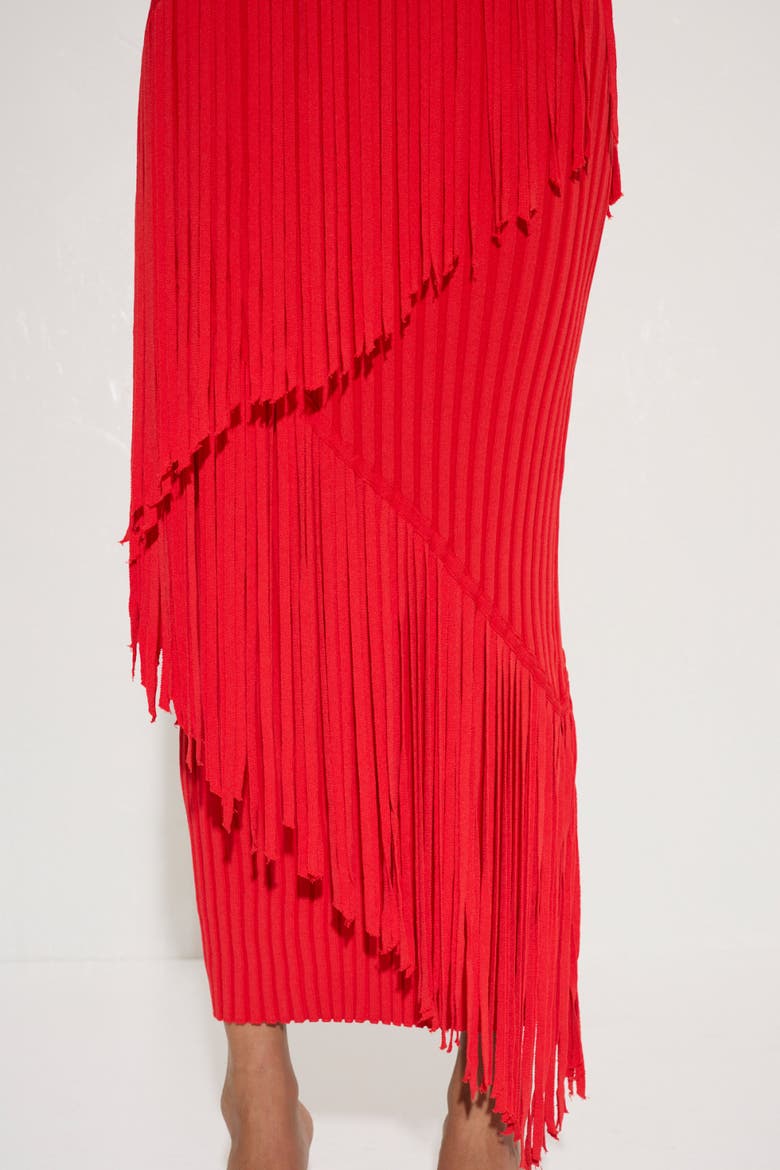 Spiral Knit Dress, Alternate, color, Paprika