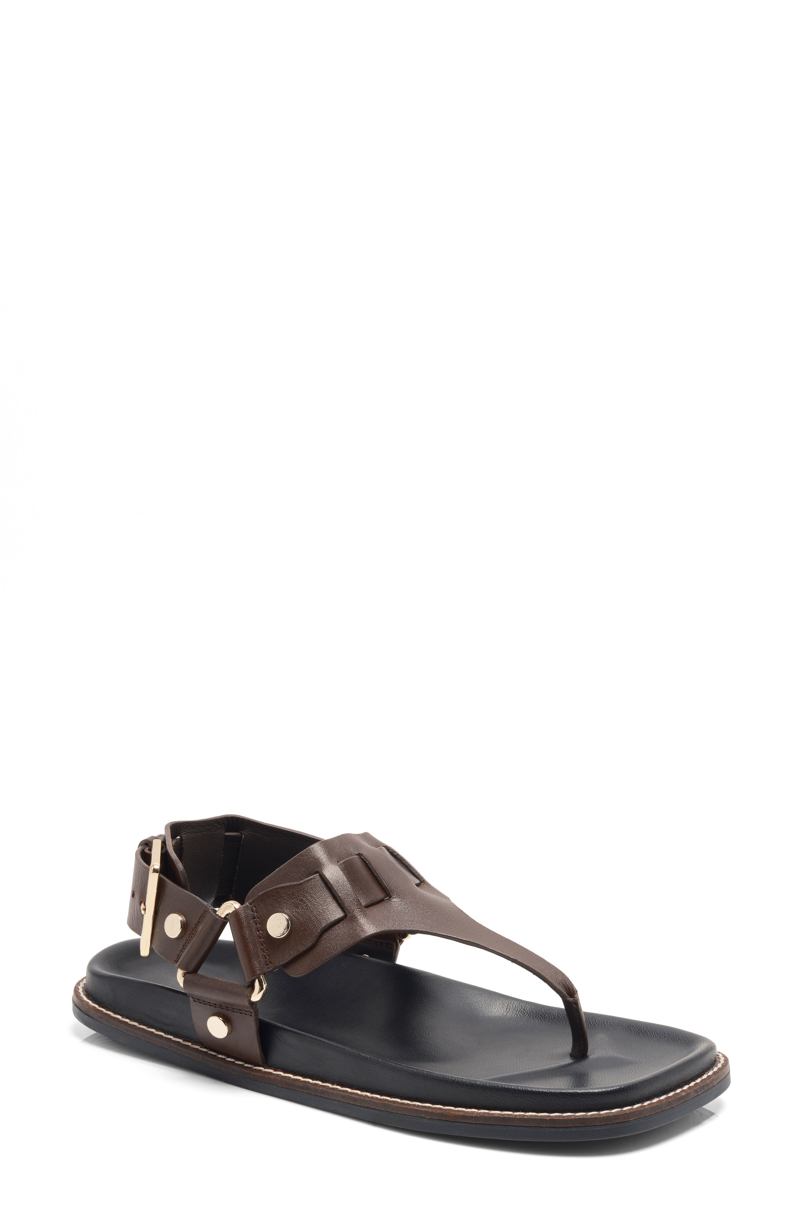 Free People Suri Ankle Strap Sandal, Main, color, Bitter Chocolate