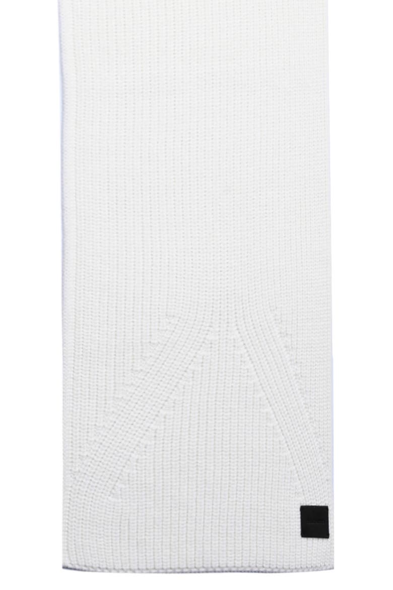 Traveling Ribbed Scarf, Alternate, color, CHALK