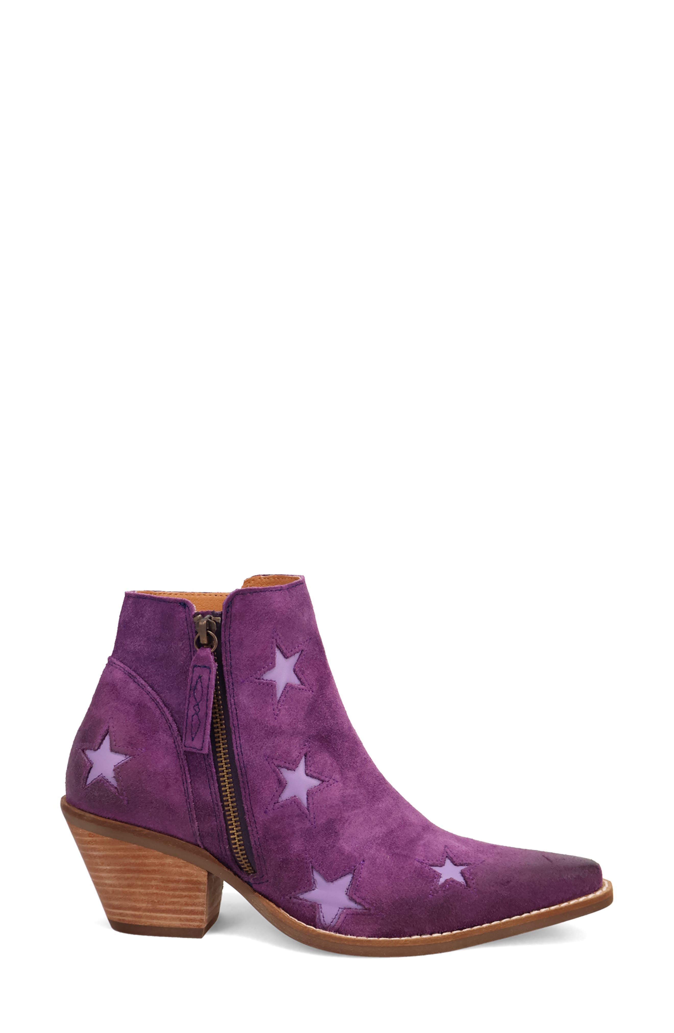 Little Star Western Boot, Alternate, color, PURPLE