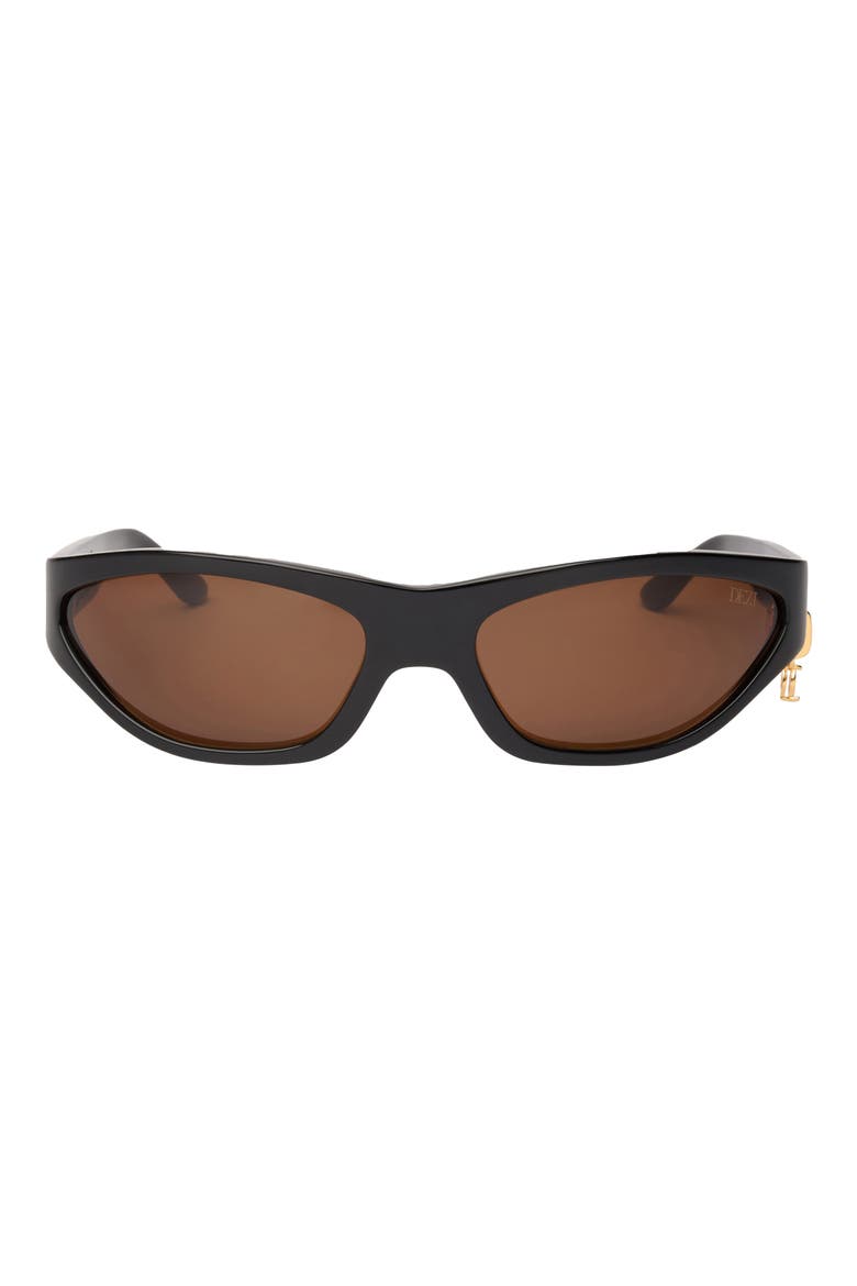 x Luv AJ Stoned Sunglasses, Main, color, STONED BLACK / COGNAC