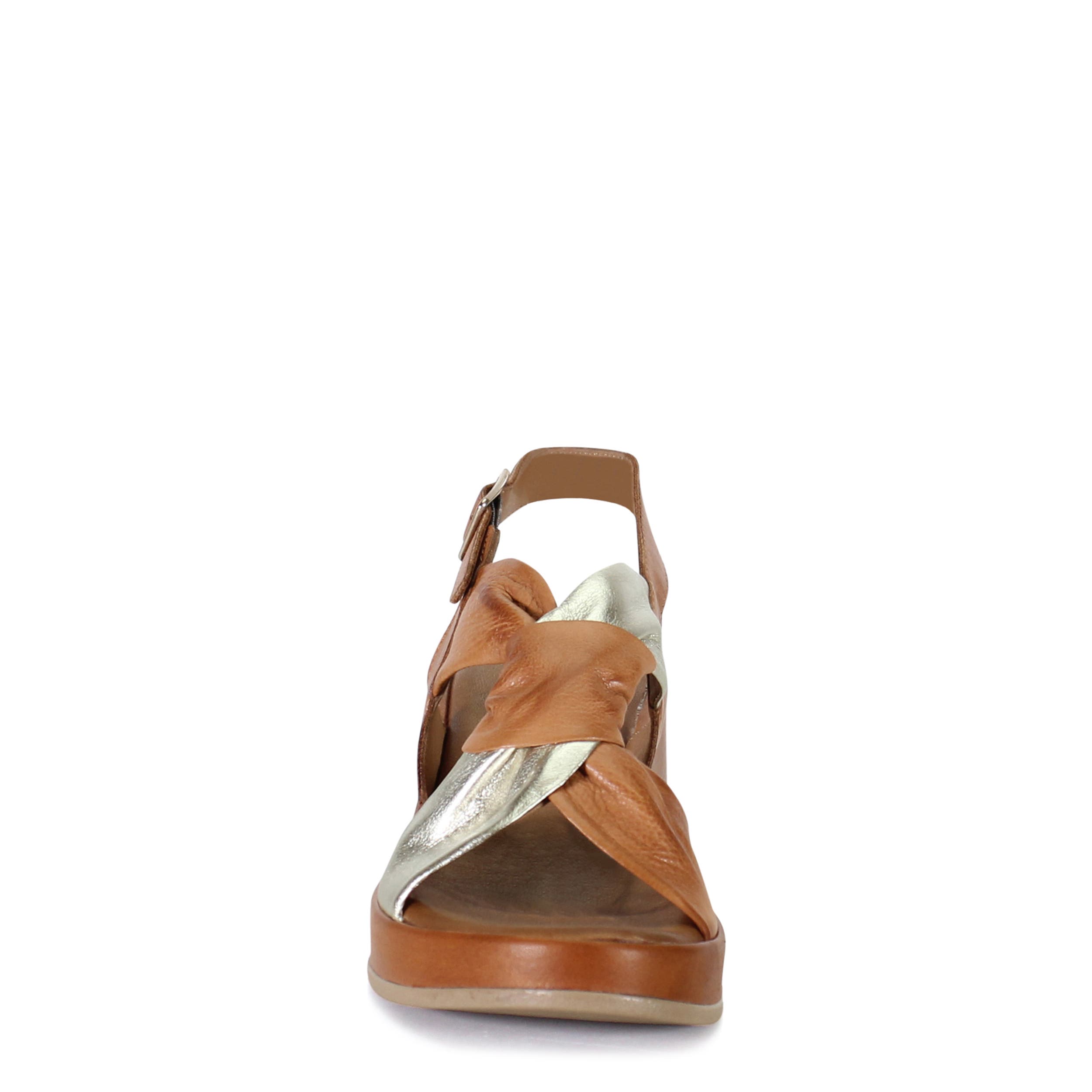 KALA FLOWER Leather Wedge Heel Sandal, Alternate, color, Coconut/Gold