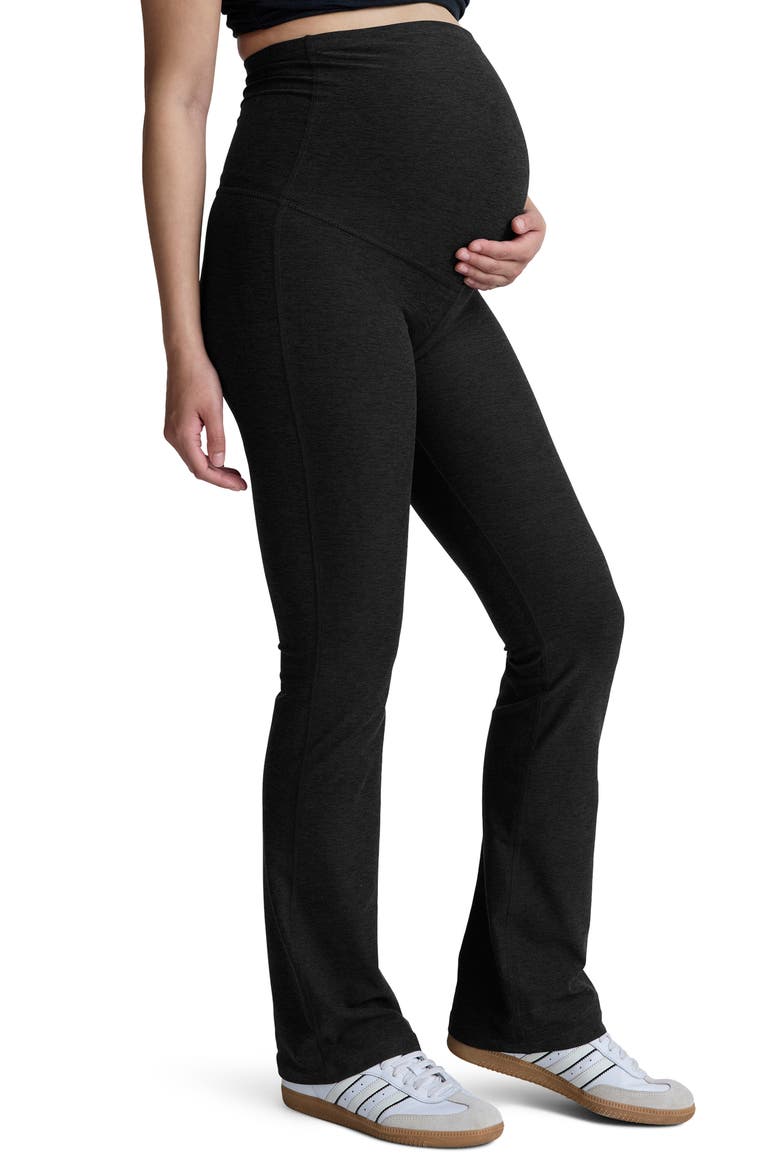 Space Dye Maternity Pants, Alternate, color, DARKEST NIGHT