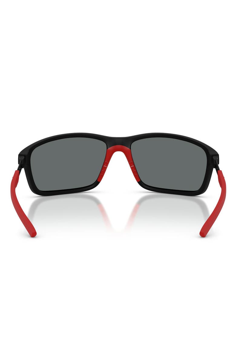 Scuderia Ferrari 65mm Oversize Polarized Pillow Sunglasses, Alternate, color, 