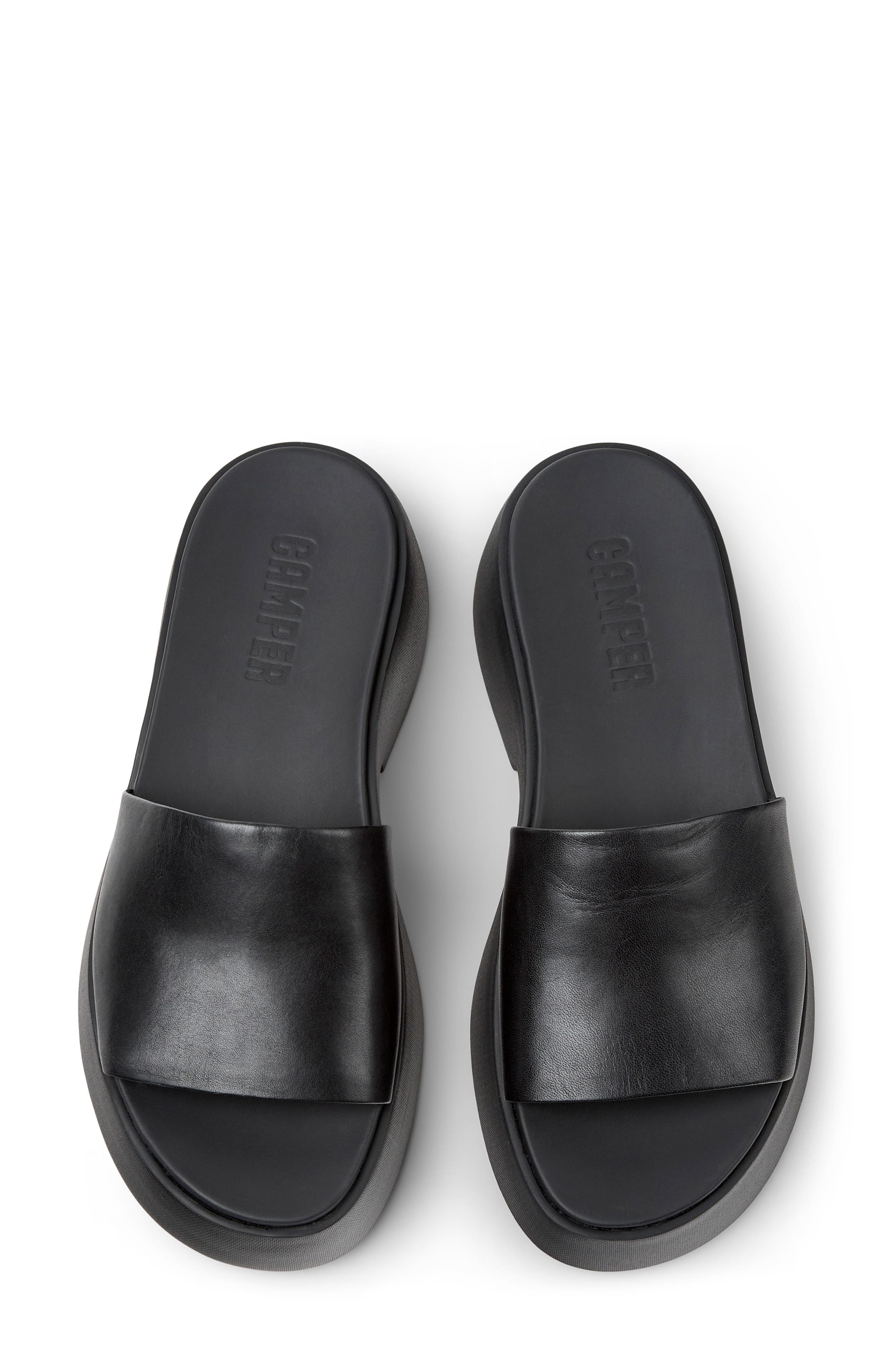 Camper Tasha Platform Slide Sandal, Alternate, color, 