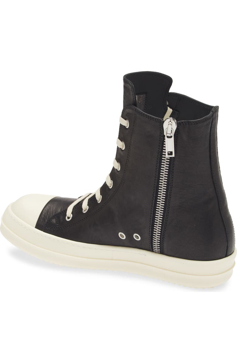Rick Owens Hollywood Leather High Top Sneaker, Alternate, color,