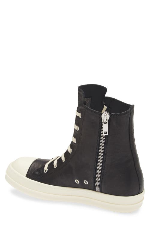 Rick Owens Hollywood Leather High Top Sneaker