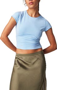 Free People Protagonist Stretch Cotton Baby Tee