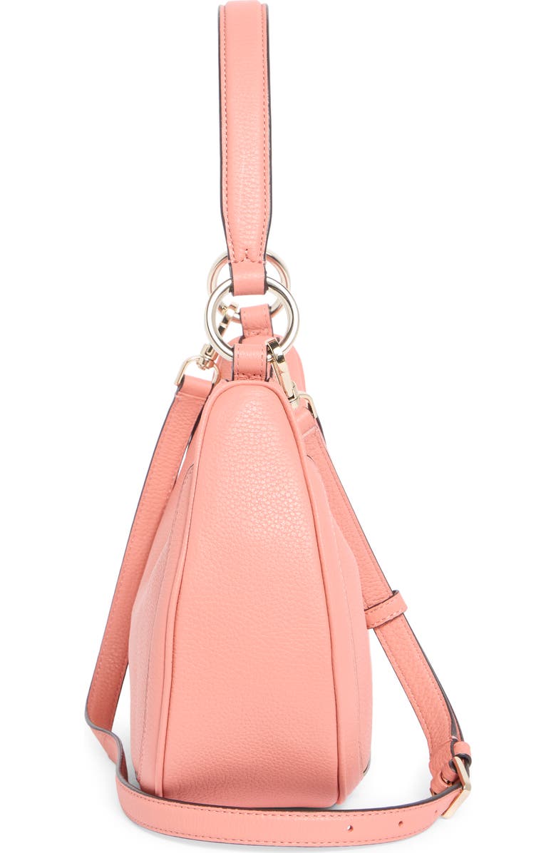 Kate Spade New York Leila Pebbled Leather Shoulder Bag, Alternate, color, Terracotta Tile