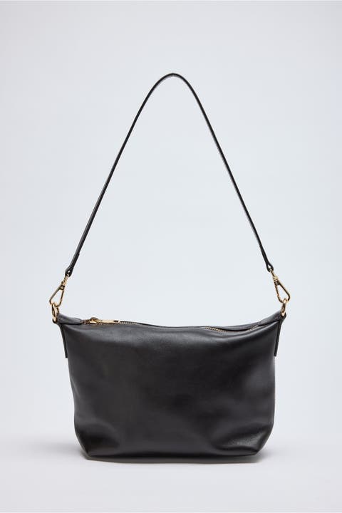 Nila Bassepi Leather Slouchy Shoulder Bag