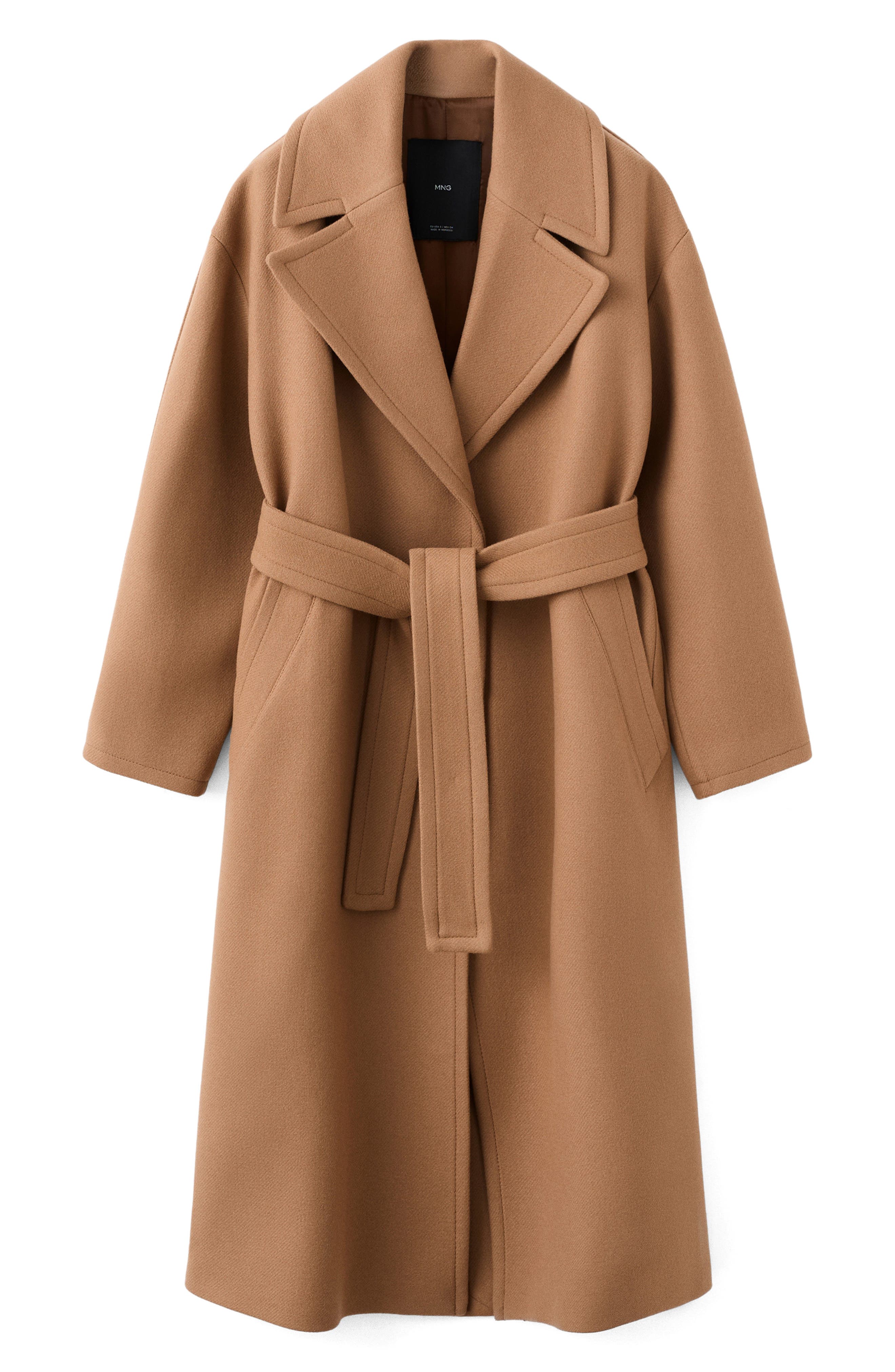 Belted Wool Blend Coat - image 3