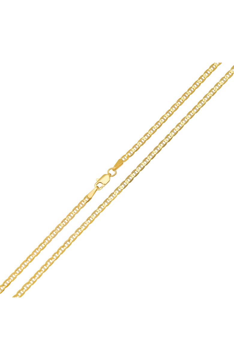 Queen Jewels 14K Gold 20" Mariner Chain Necklace, Alternate, color, Gold