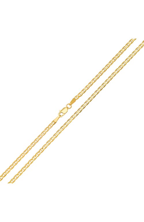 Queen Jewels 14k Gold 18" Mariner Chain Necklace In Gold