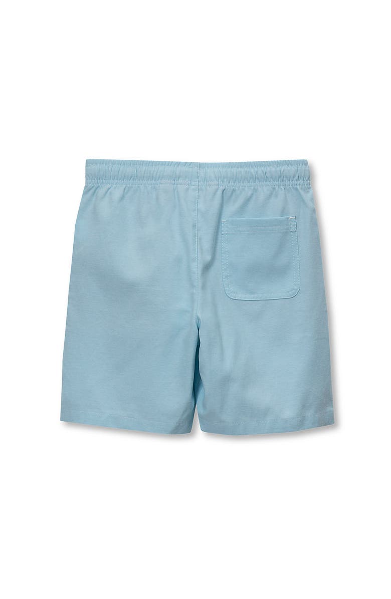 Lands' End Boys Husky Oxford Pull On Shorts, Alternate, color, Crystal Blue