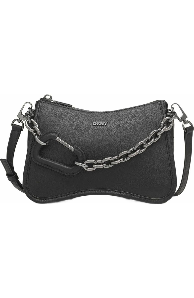DKNY Adria Crossbody Bag, Main, color, Black/Gunmetal