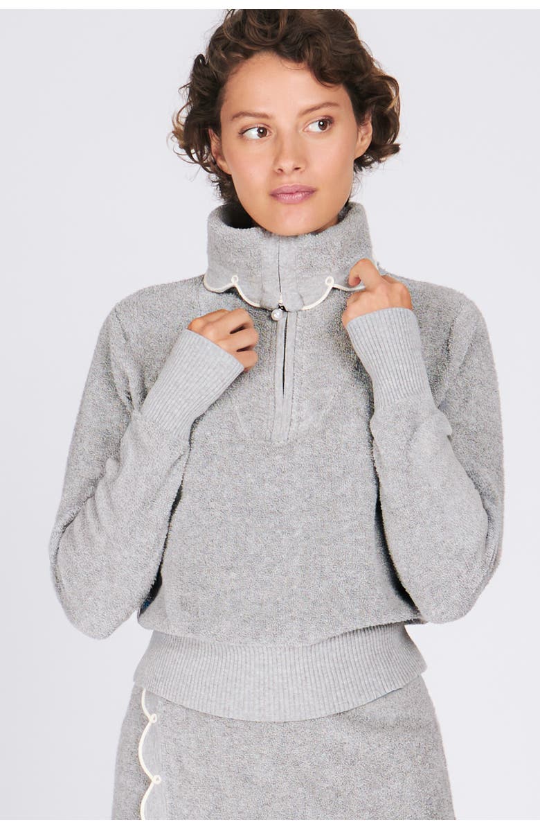 RACHEL ANTONOFF Nico Half-Zip, Main, color, Grey