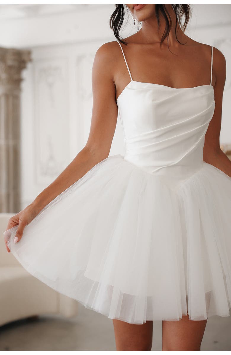 Untamed Petals Sylvie Mini Dress, Alternate, color, Ivory