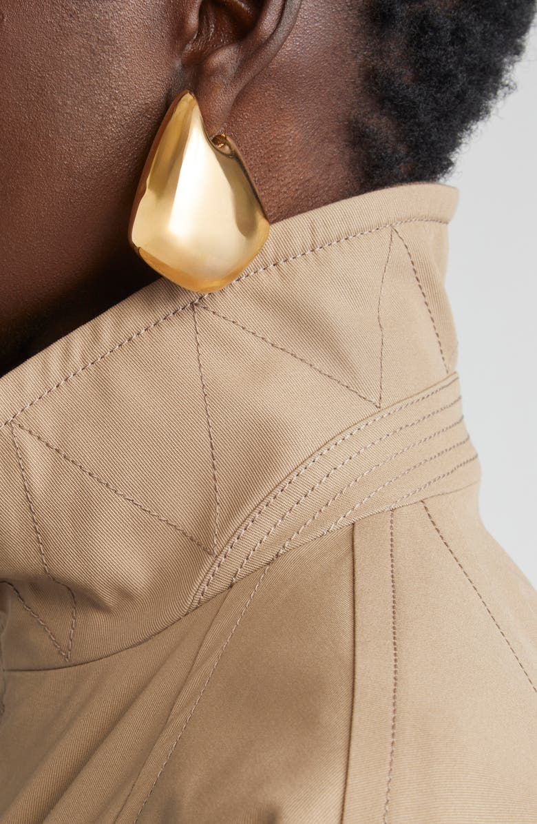 Bottega Veneta Large Fin Earrings, Alternate, color, 