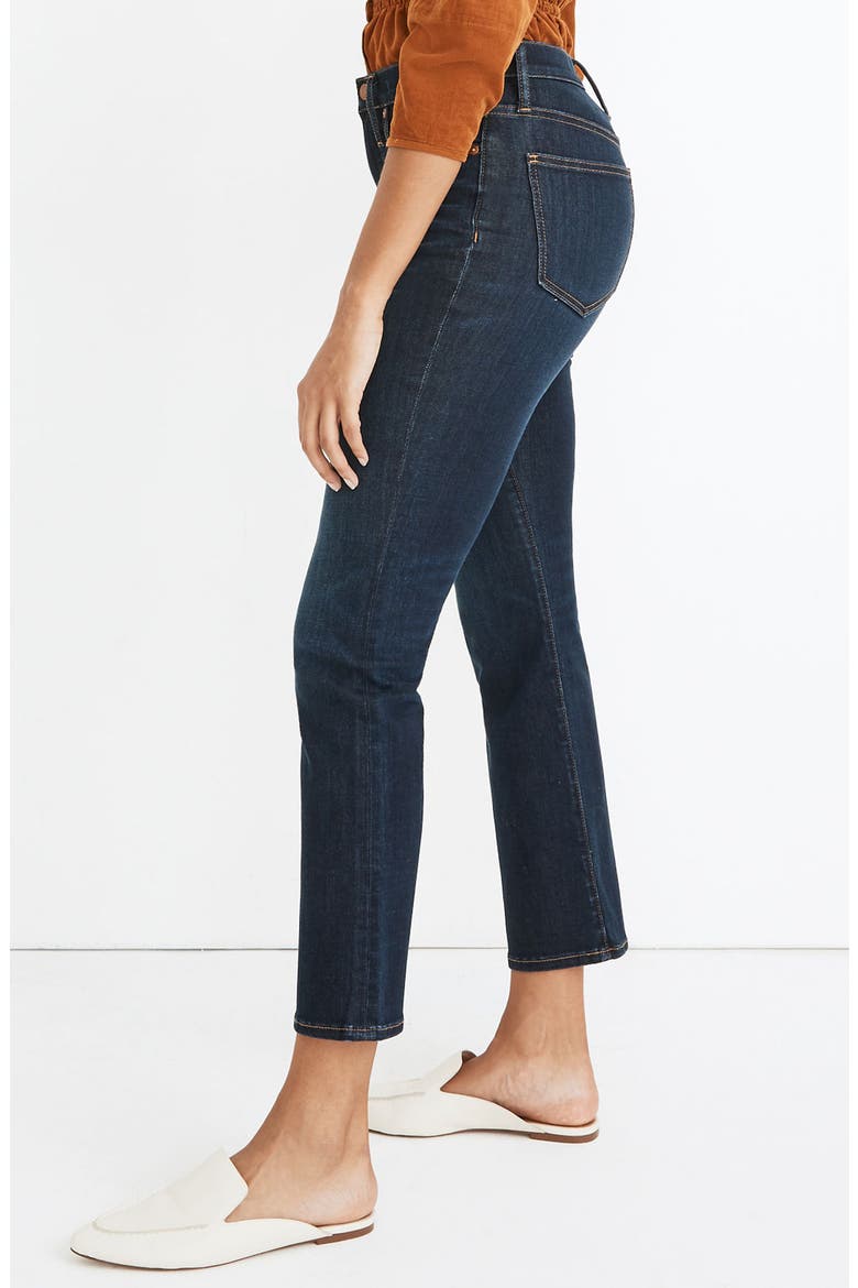 Cali High Waist Demi Boot Jeans, Alternate, color, LARKSPUR