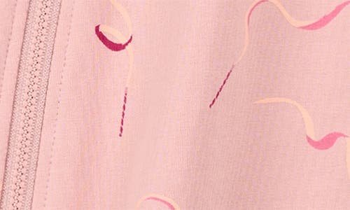 Miles The Label Ribbon Print Zip Romper In Pink